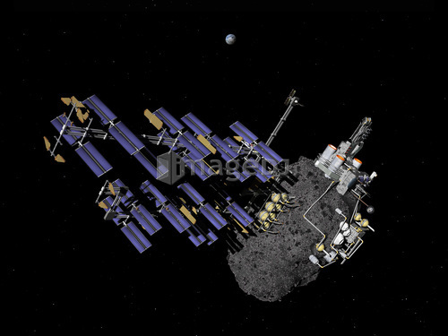 Asteroid mining outpost.