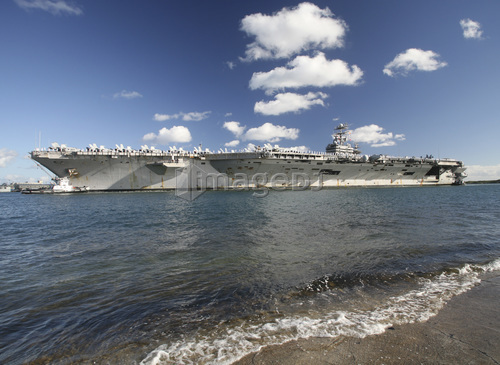USS Abraham Lincoln returning to port.