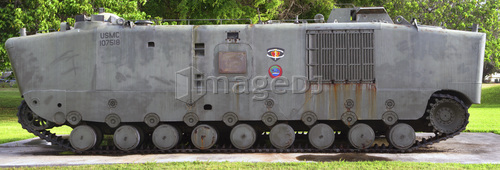 Amphibious armoured vehicle LVT-5.