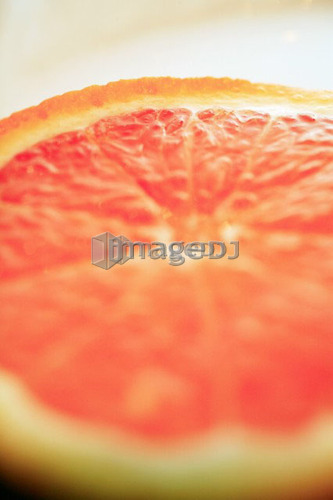 Cross section of grapefruit