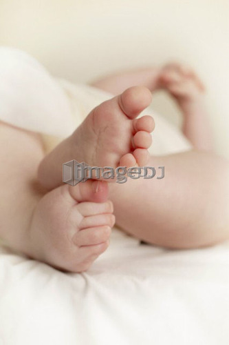 Feet of an infant