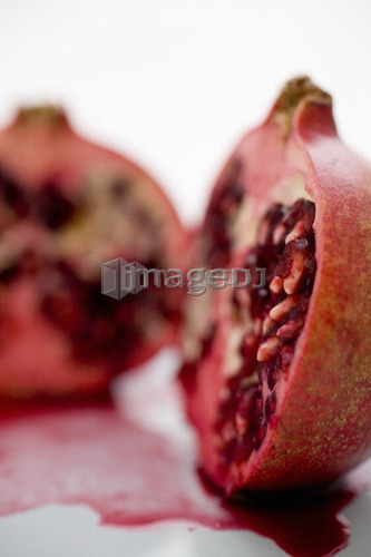 Pomegranate cut in 2