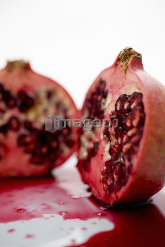Pomegranate cut in 2