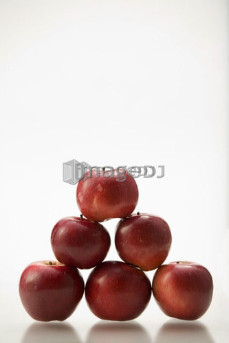 Pyramid of organic apples