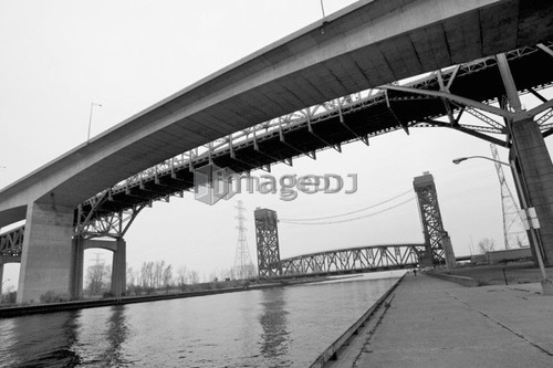 Hamilton, Ontario Skyway Bridge and Lift Bridge
