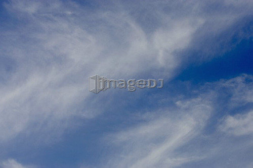 Skyscape with wispy clouds, North Dumfries
