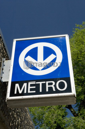 Montreal subway sign