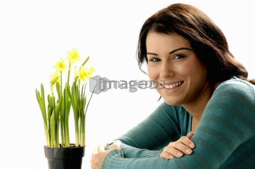 Young girl w/Flower, Regina, Saskatchewan
