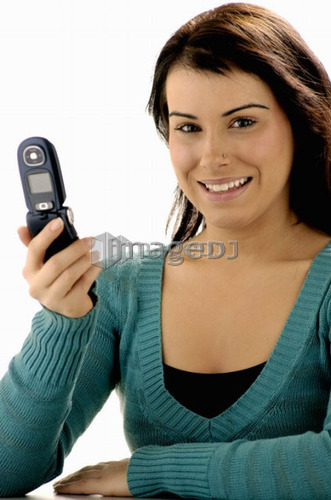 Young girl w/Cell phone, Regina, Saskatchewan