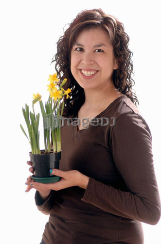 Young girl w/Flower, Regina, Saskatchewan