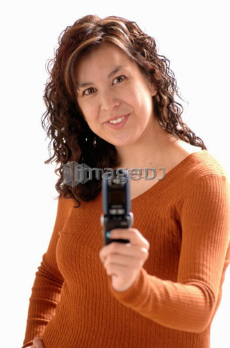 Young girl w/Cell phone, Regina, Saskatchewan