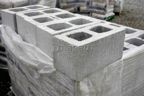 Pile of cinder blocks; Canada, Ontario, Hamilton (Composting Facility)
