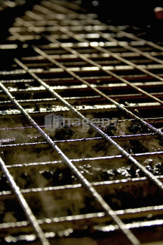 Concrete form made of rebar; Canada, Ontario, Hamilton (Composting Facility)
