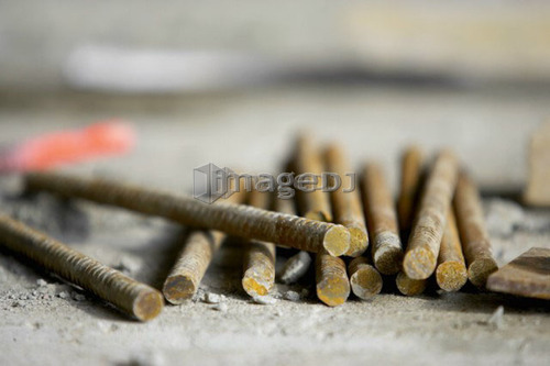 Pile of rebar; Canada, Ontario, Hamilton (Composting Facility)