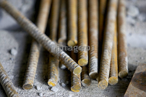 Pile of rebar; Canada, Ontario, Hamilton (Composting Facility)