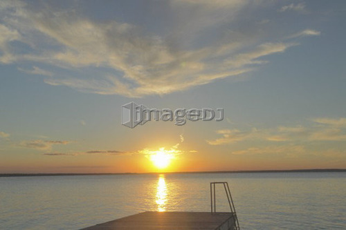 Clear Lake at sunset; Canada, Manitoba, Riding Mountain National Park