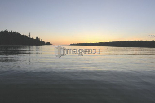 Sunset at Clear Lake; Canada, Manitoba, Riding Mountain National Park