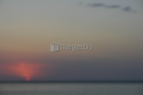 Sunset, Clear Lake; Canada, Manitoba, Riding Mountain National Park