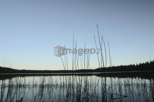 Sunset at Katherine Lake, Riding Mountain National Park; Canada, Manitoba