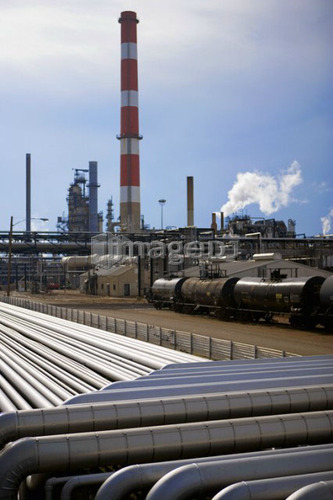 Oil Refinery; Canada, Alberta