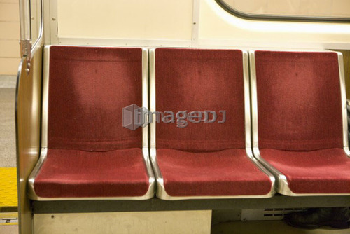 Interior of subway car, Toronto Transit ; Canada, Ontario, Toronto