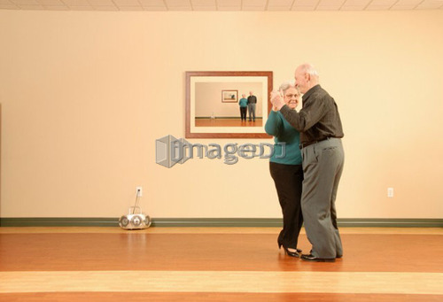 Senior Couple Dancing; Canada, Saskatchewan, Regina