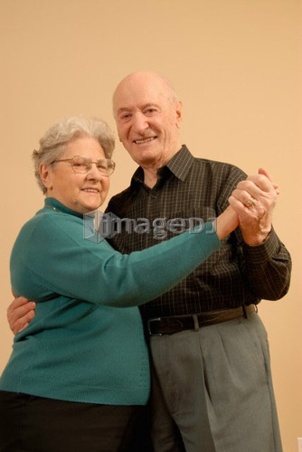Senior Couple Dancing; Canada, Saskatchewan, Regina