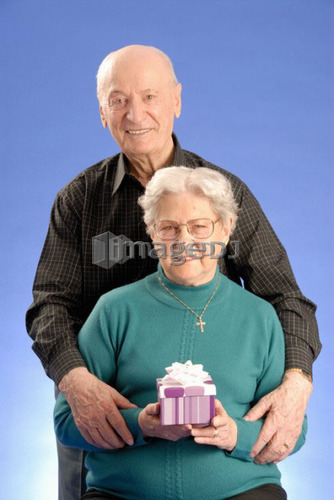 Senior Couple hugging; Canada, Saskatchewan, Regina