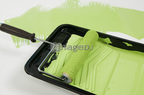 Paint roller and tray, Canada, British Columbia