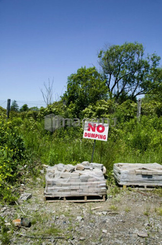 No Dumping sign, Toronto, Ontario, Canada
