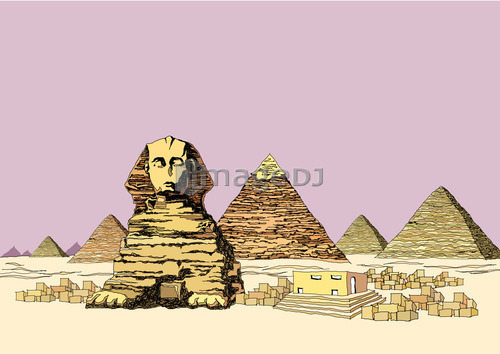 Pyramid and the sphinx