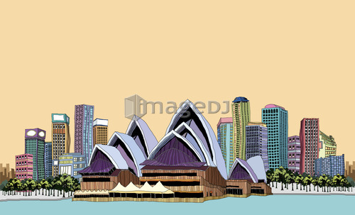 Sydney Opera House, Decorative building in sea