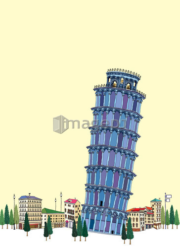 Leaning Tower by clear sky