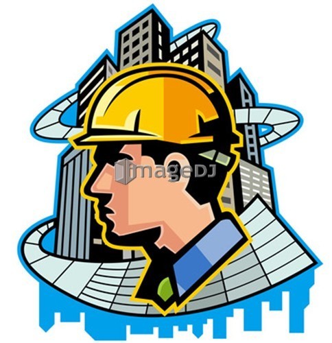 Close-up of man wearing hardhat at site