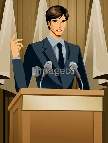 A Businessman Giving Presentation