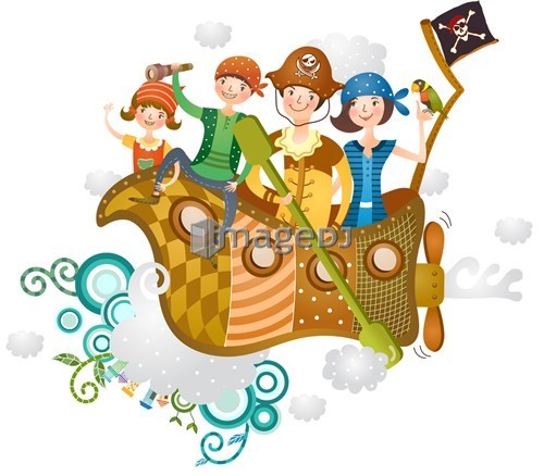 family enjoying ship journey