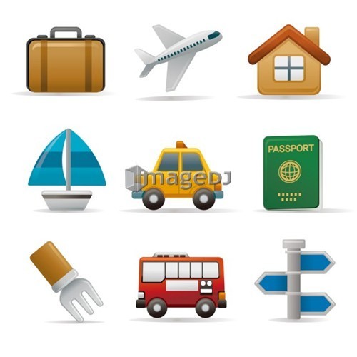 Transport icon set