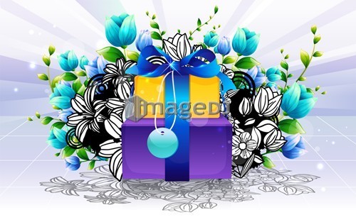 Gift Boxes with flora design