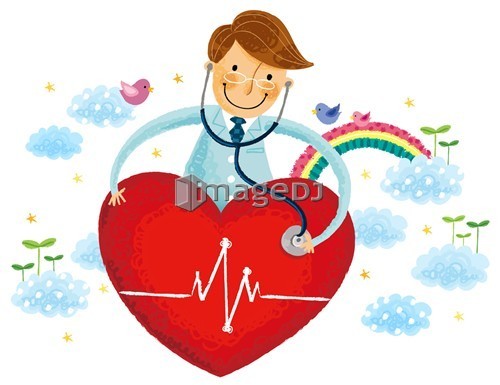 Doctor listening heart beats