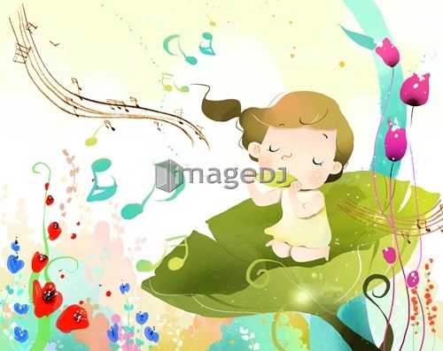 Girl enjoying Music